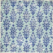 Damask 07- Blue