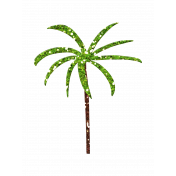 Glitter Palm Tree- Mexico