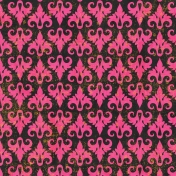 Damask 20- Pink & Black