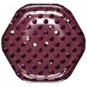 Hexagon Glitter Brad- Purple