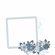 Blue Flower Frame