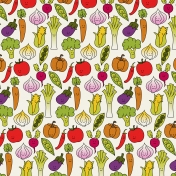 Veggie Patch- Happy Vegetables Paper