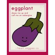 The Veggie Patch Cards Kit- Eggplant