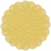 Paper Flower 12- Yellow