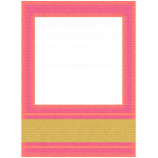 Kawaii Halloween Paper Frame- Pink