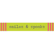 Kawaii Halloween Label- Smiles & Spooks