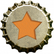 Orange Star Bottlecap