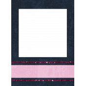 Polaroid Frame- Navy & Pink