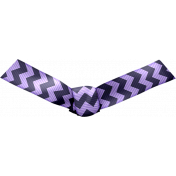 Knotted Bow- Purple Chevron 