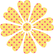 Yellow Polka Dot Flower