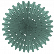 Tissue Paper Fan- Teal