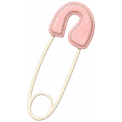 Oh Baby Baby- Pink Safety Pin