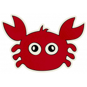 Beachy!- Crab Sticker