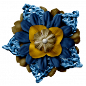 Arrgh!-Navy Stacked Flower