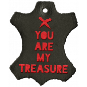 Arrgh!- Treasure Leather Tag