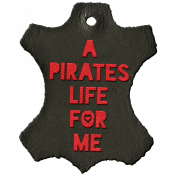 Arrgh!- Pirate Leather Tag