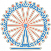 At The Fair- Ferris Wheel Sticker