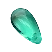 Ride A Bike Scattered Bits- Glass Teardrop Bead- Green