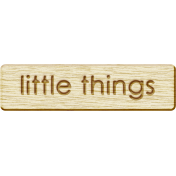 Brothers and Sisters- Little Things Wood Veneer