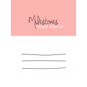 Oh Baby Baby- Seven Months- Milestone Card Pink 01