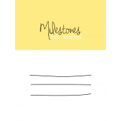 Oh Baby Baby- Two Months- Milestone Card Yellow 01