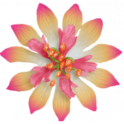 Sand and Beach - Fabric Flower Pink