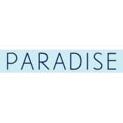 Sand And Beach- Paradise Wordstrip