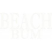 Sand & Beach- beach Bum- Nautical Stamp