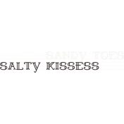 Sand & Beach- Sandy Toes Salty Kisses- Nautical Stamp