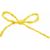 Heat Wave Elements- Yellow Twine Bow