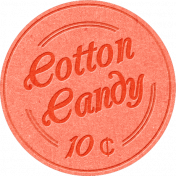 At The Fair- Cotton Candy Label