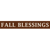Cast A Spell Elements- Fall Blessings