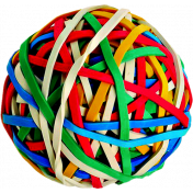 A Bouquet of Freshly Sharpened Pencils- Rubberband Ball