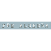 Pre Algebra Word Snippet
