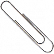 Reading, Writing, and Arithmetic- Large Silver Paper Clip