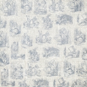 Dark Blue Alice in Wonderland Paper