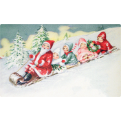 Winter Wonderland- Santa Postcard