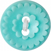 Tiny, But Mighty Teal Button