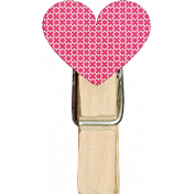 Tiny, But Mighty Heart Clothespin 06