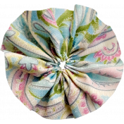 Tiny, But Mighty Rainbow Accordion Fabric Flower 02