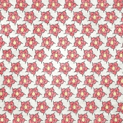 Quilted With Love- Modern Sketched Flower Fabric Paper