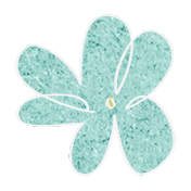 Earth Day- Teal Flower 2 Doodle