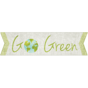 Earth Day- Go Green Word Art