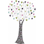 Earth Day Mini - Heart Tree Sticker