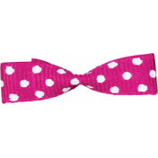 One Stop Bunting Shop- Pink Polka Dot Bow