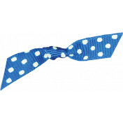 One Stop Bunting Shop- Blue Polka Dot Tie