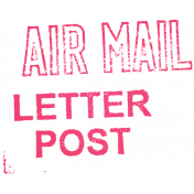 Hello- Air Mail Stamp 2