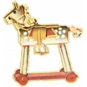 Oh Baby, Baby- June 2014 Blog Train Mini- Horse On Wheels Toy