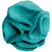 Many Thanks- Teal Felt Flower