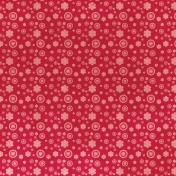 Summer Fields Red Floral Paper
